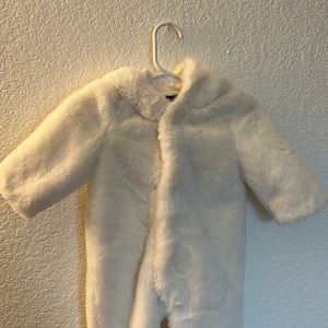 FAUX FUR FOOTED 1-PIECE